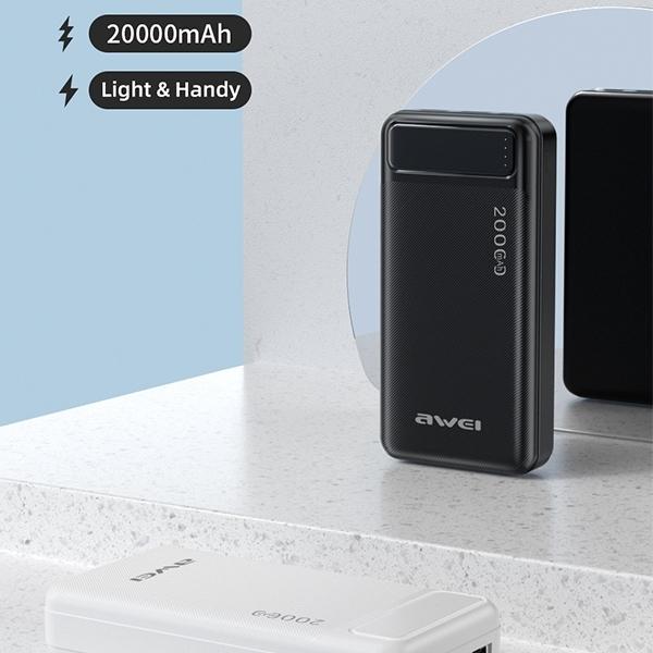Thumbnail - Awei P6K (20000 mAh), Powerbank, Schwarz
