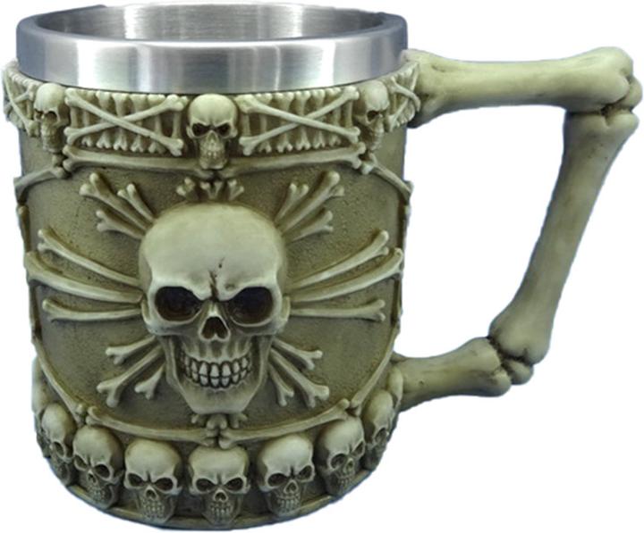 Produktbild Puckator Schädelknochen dekorativer Krug mit Knochengriff