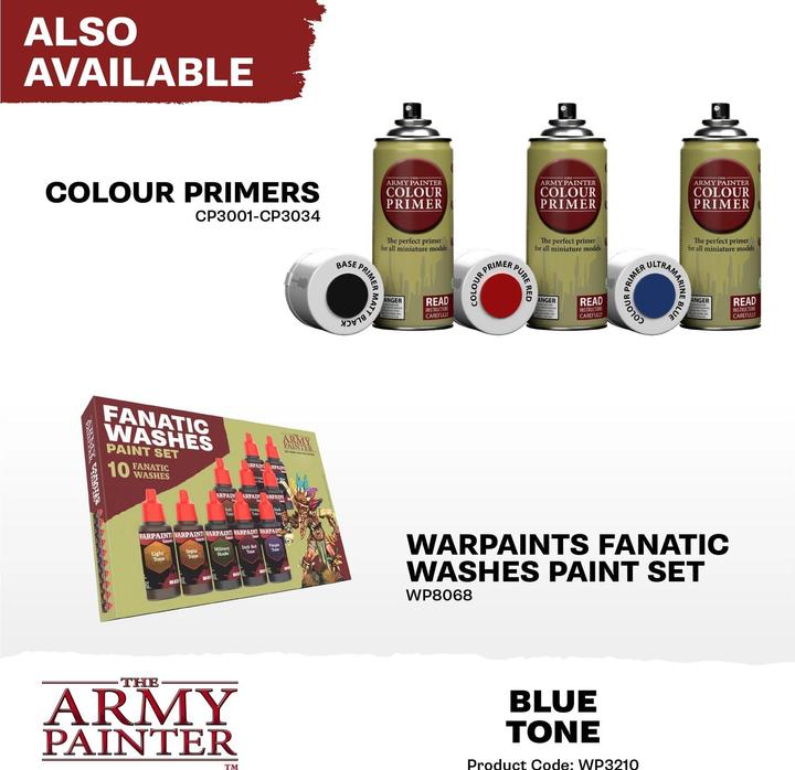 Produktbild The Army Painter Wash Warpaints Fanatic Wash: Blue Tone 18 ml (Blue Tone, 18 ml)