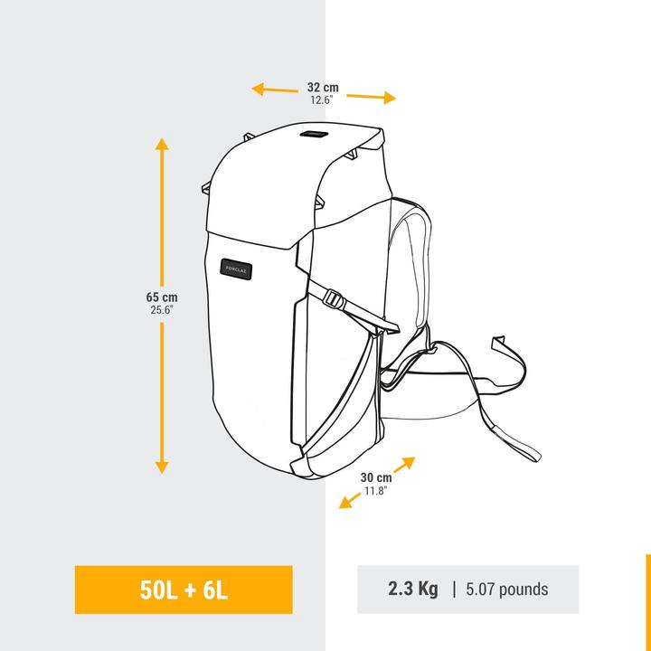 Actual product image Forclaz bp travel 900 m 50l 324146 (50 l)