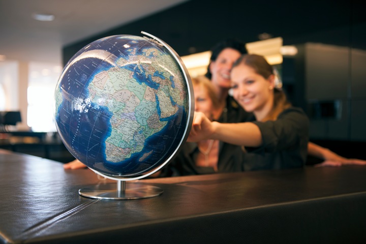 Image du produit Columbus DUO AZZURRO Globe lumineux en cristal (40 cm)