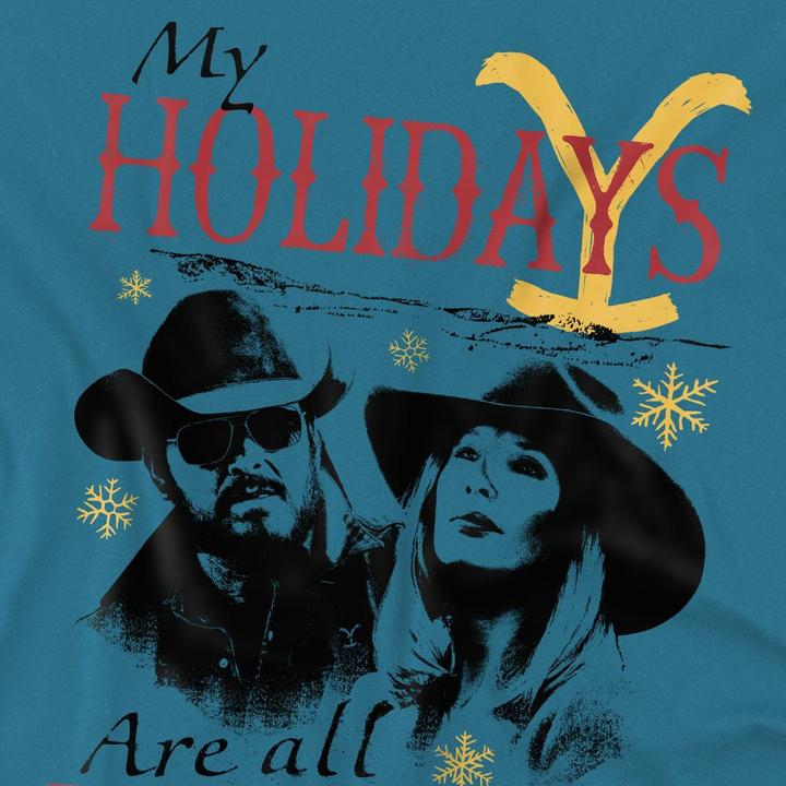 Produktbild Yellowstone My Holidays Are All Yours TShirt weihnachtliches Design (XL)