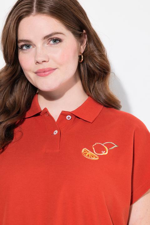 Produktbild Ulla Popken Poloshirt, Stickerei, Polokragen, Halbarm (58)