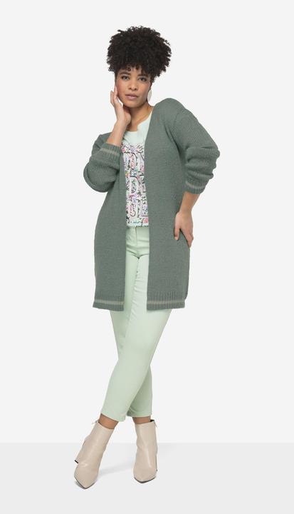 Produktbild Miamoda Strickjacke, Glitzer-Bündchen, offene Form, Langarm (52)