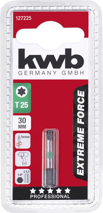 Actual product image kwb 127225 Hexagon bit T 25 steel 1 pc. (T 25)