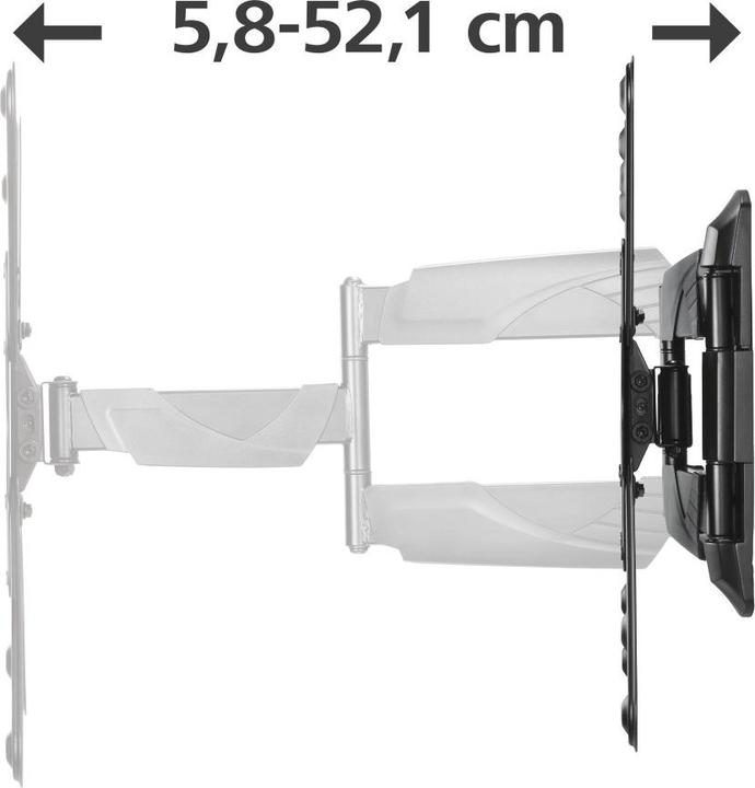 Productafbeelding Hama TV muurbeugel, draaibaar, kantelbaar, uitschuifbaar, 165 cm (65") tot 35 kg (Muur, 65", 35 kg)