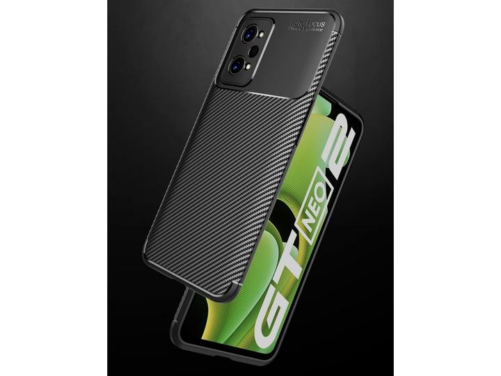 Actual product image Screenguard Realme GT Neo2 Hull Carbon Design TPU Case (Realme GT Neo 2)