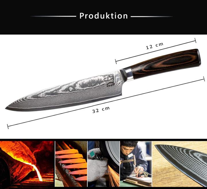 Produktbild Zeuß Damastmesser (20 cm)