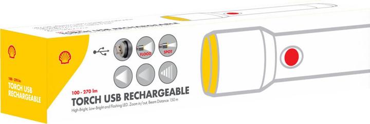 Produktbild Rainx Taschenlampe LED 270 Lumen, USB Aufladbar, 3 Leuchtmodi (15.20 cm, 270 lm)