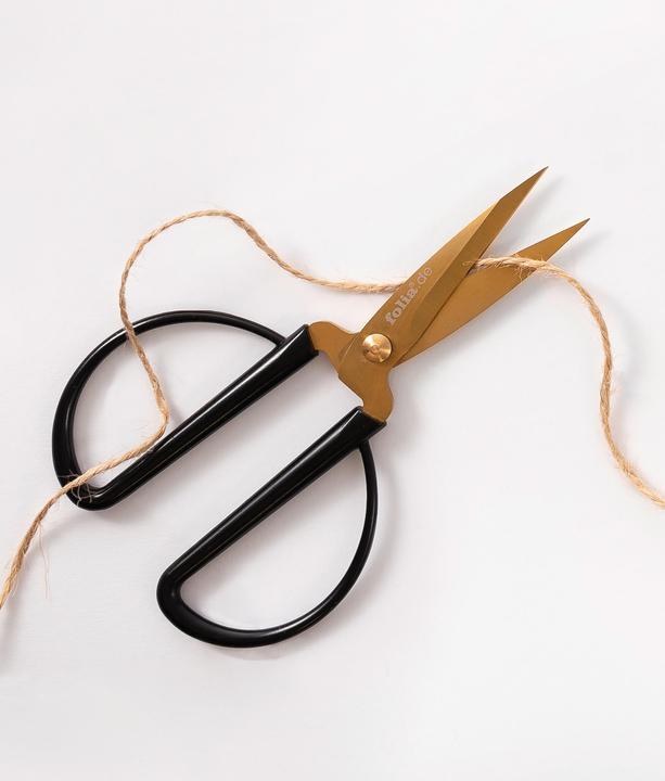 Actual product image Folia Craft scissors gold, pointed, length: approx. 145 mm (14.50 cm)