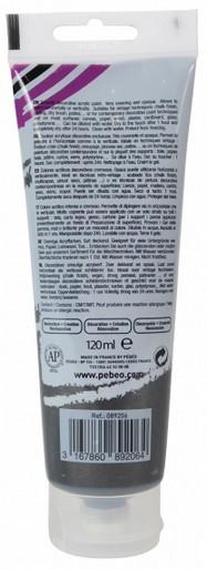 Produktbild Pebeo Decocrème Perlmutt Acrylfarben (Perlmutt Schwarz, 120 ml)
