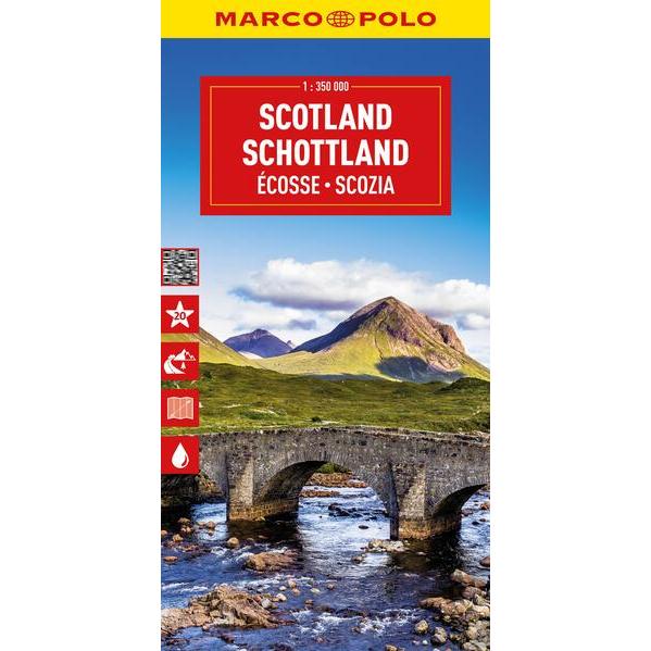 Reisekarte Schottland 1:350.000, Landkarte