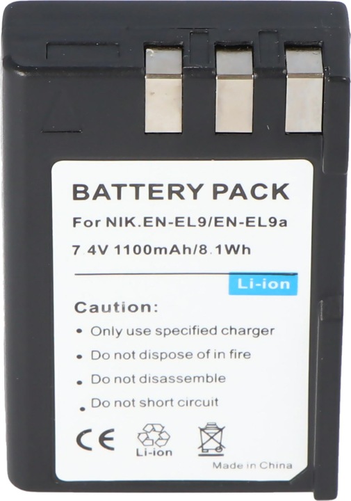 Produktbild AccuCell Akku EN-EL9, -EL9a, -EL9e, D40, D40x (Akku)