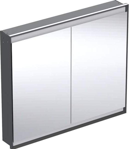 Geberit ONE mirror cabinet with ComfortLight, 2 doors, flush mounting, 105x90x15cm, 505.804.00. (105 x 15 x 90 cm)