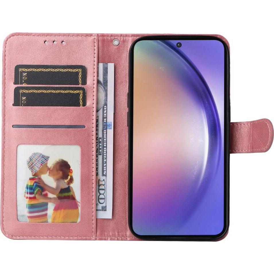 Thumbnail - Cover-Discount Galaxy A55 - Premium Handyhülle Etui rosa (Samsung Galaxy A55), Smartphone Hülle, Rosa