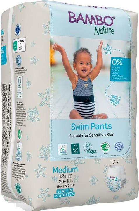 Actual product image Bambo Swim nappies (Size M, Monthly box, 12 Piece)