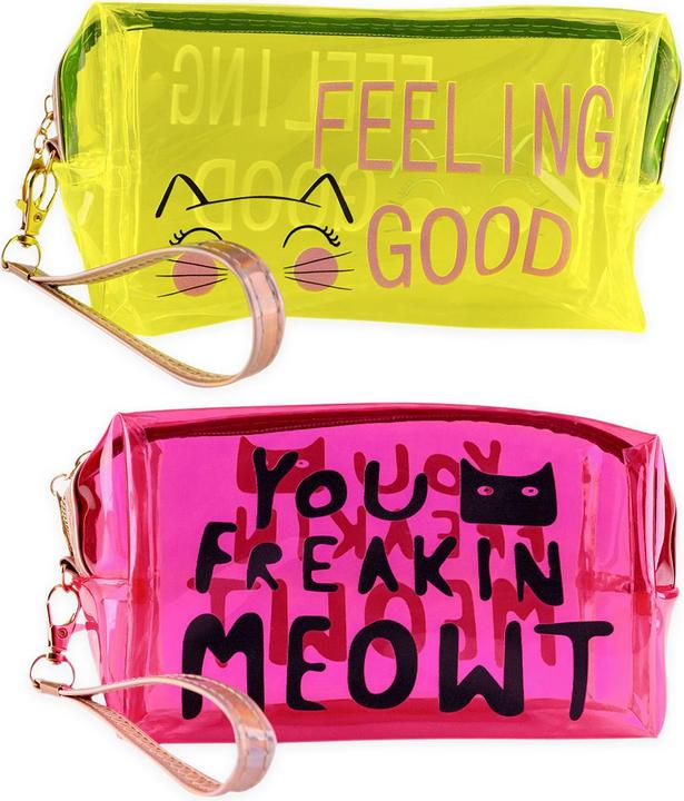 Actual product image Accentra Kosmetiktasche / Kulturbeutel transparent mit Print