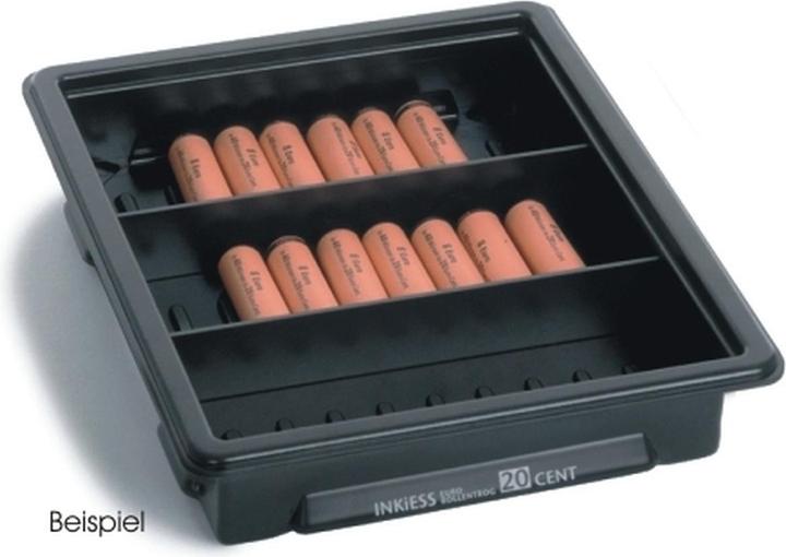 Produktbild Inkiess Rollentrog 20 Euro-Cent 3 Fächer BxTxH 29x33,5x6,5cm schwarz