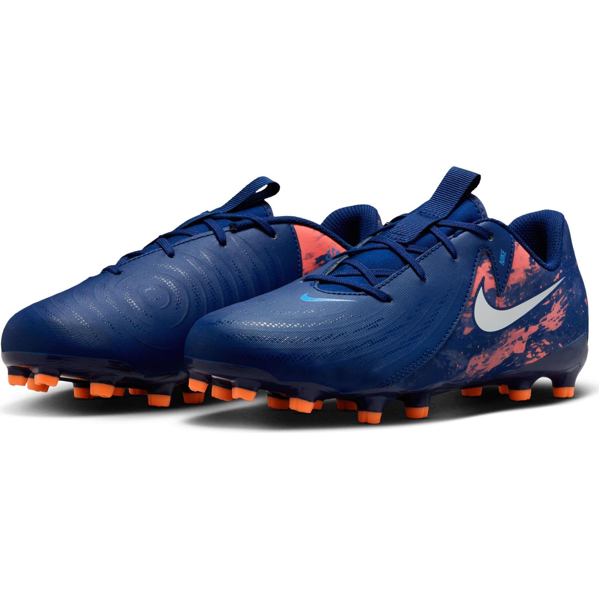 Nike, Bambini, Scarpe da calcio, Phantom GX II Academy FG/MG (38.5), Blu