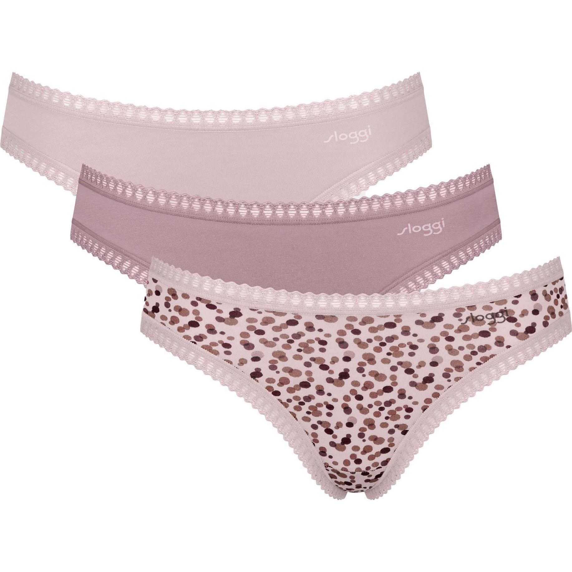 Thumbnail - Sloggi, Damen, Unterhosen, 3er Pack GO Crush Mini Slip, Rosa, (XS, 3er Pack)