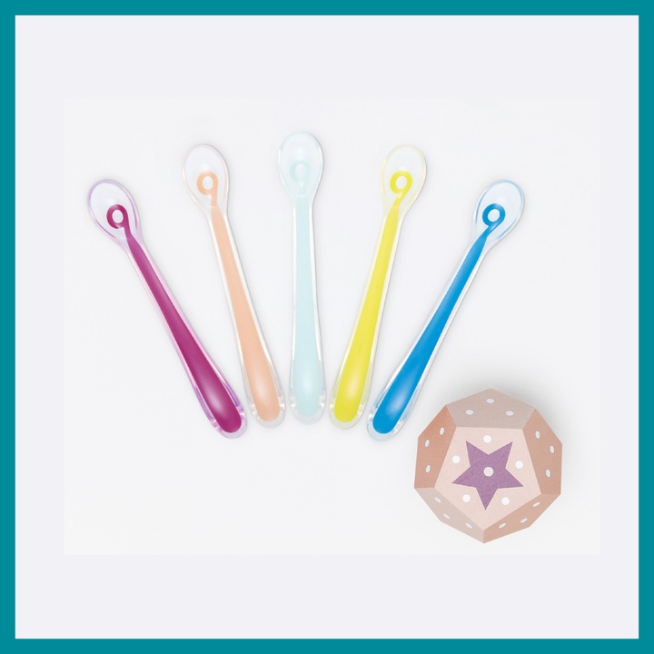 Actual product image Babymoov Silicone spoon set