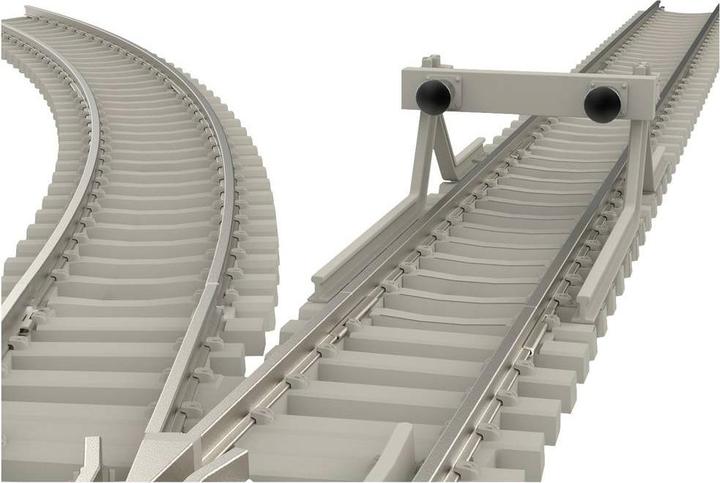 Produktbild MiniTrix T14520 N Gleis Betonschwelle, gebogen 30 ° 10 St. (Spur N)