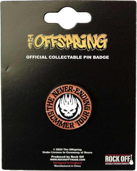 Produktbild The Offspring Abzeichen The Never Ending Summer Tour Messing