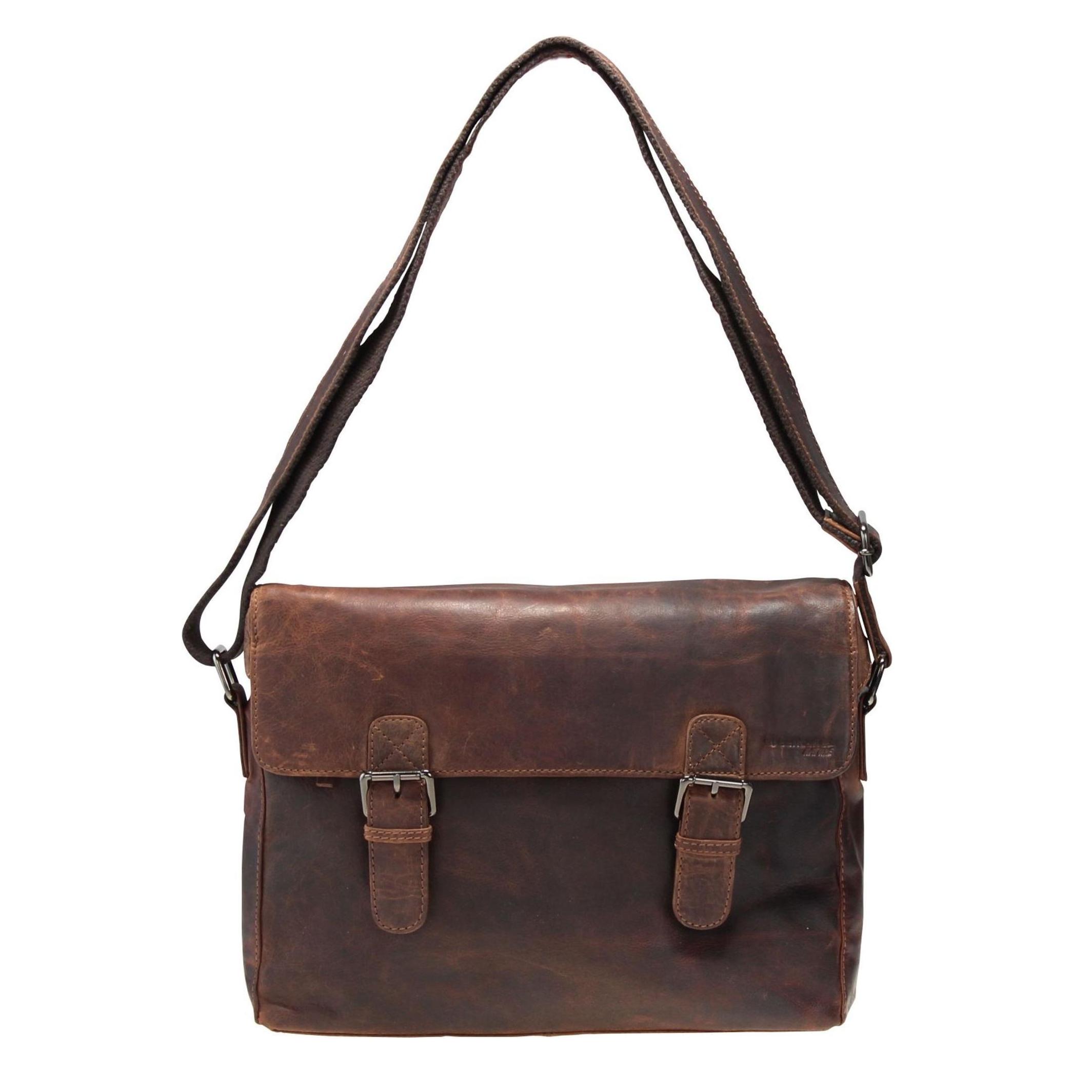 Greenland Nature, Tasche, Montana Iii Messenger Leder 35 Cm, Braun, (7 l)