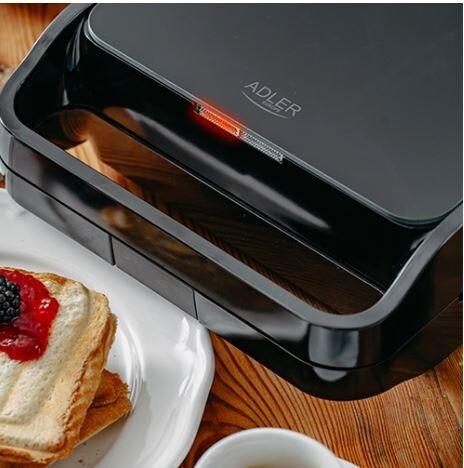 Produktbild Adler Sandwich maker 2 in 1 | AD 3070b | 850 W | Number of plates 2 | Black