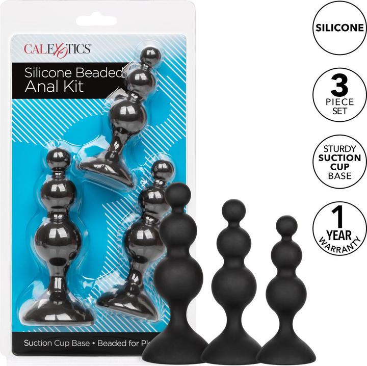 Produktbild CalExotics Silicone Beaded Anal Kit