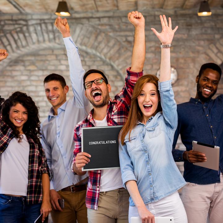 Actual product image Relaxdays Letter Board (Blackboard, 30 x 30 x 2 cm)