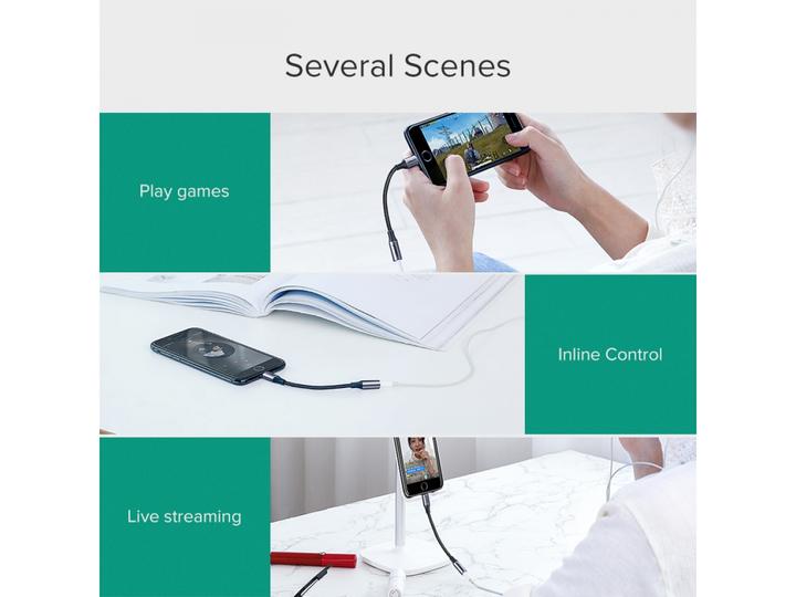 Produktbild Ugreen Lightning to 3.5mm Jack Adapter (Lightning, 3.5mm Buchse)