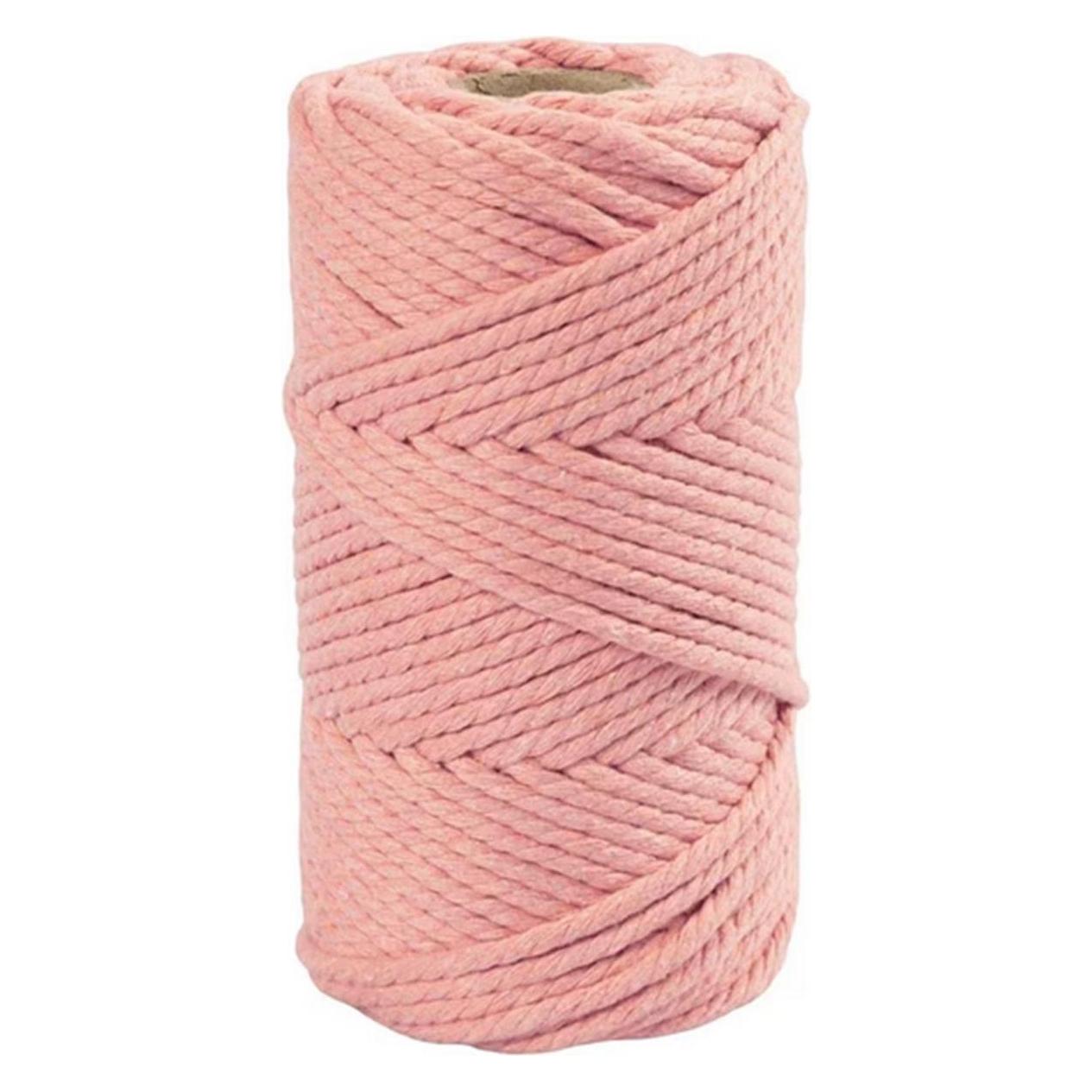 Creativ Company Baumwollgarn Macramé Kordel Rosa (55 m) (977561)