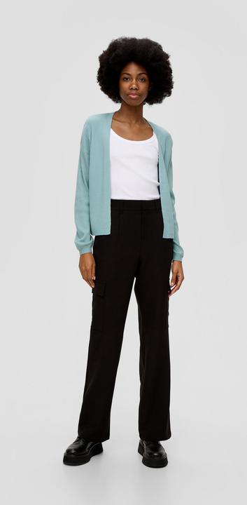 Produktbild s.Oliver Strickjacke Rippstrick-Cardigan im Loose Fit (L)