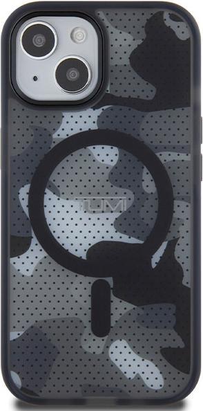 Actual product image Tumi TUHMP15STCAMK iPhone 15 / 14 / 13 6.1" czarny/black hardcase Frosted Camo Print MagSafe (Apple iPhone 15)