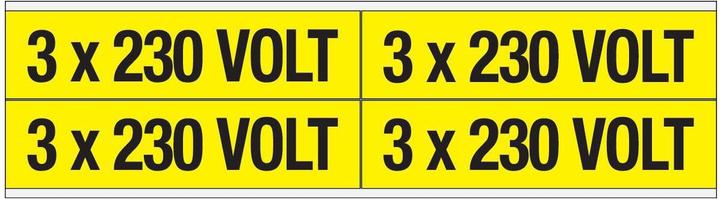 Actual product image Brady Labelling for cables and voltage, 230 volts