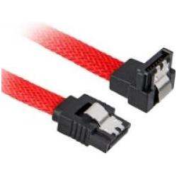 Sharkoon Shark Sata III Kabel 90° sleeve rd 0,60m, Interne Kabel (PC)