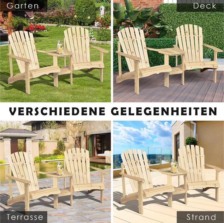Image du produit Jamb Adirondack Gartenstuhl-Set