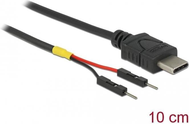 Produktbild Delock USB Stromkabel Typ-C auf 2 x Pfostenstecker einzeln Strom 10 cm (0.10 m)