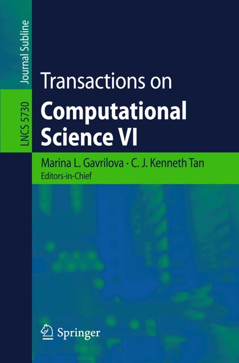 Transactions on Computational Science VI (Englisch, Valentina Franzoni, 2009)