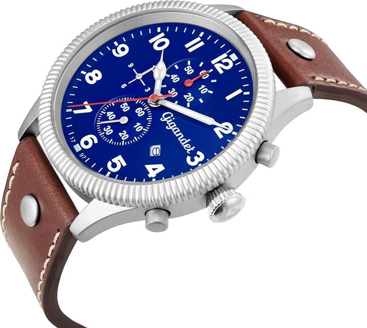 Image du produit Gigandet Chronographe pilote sportif étanche avec mouvement quartz japonais (Montre analogique, Montre de sport, Montre pilote)