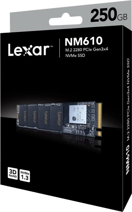 Image du produit Lexar NM610 (250 Go, M.2 2280)