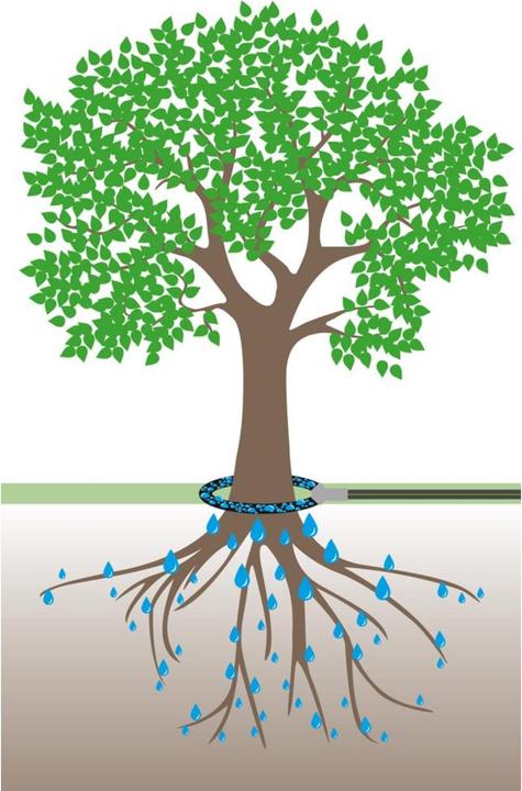 Image du produit Geka Plus Kit d'arrosage des arbres (Tuyau d'égouttage + tube d'égouttage)