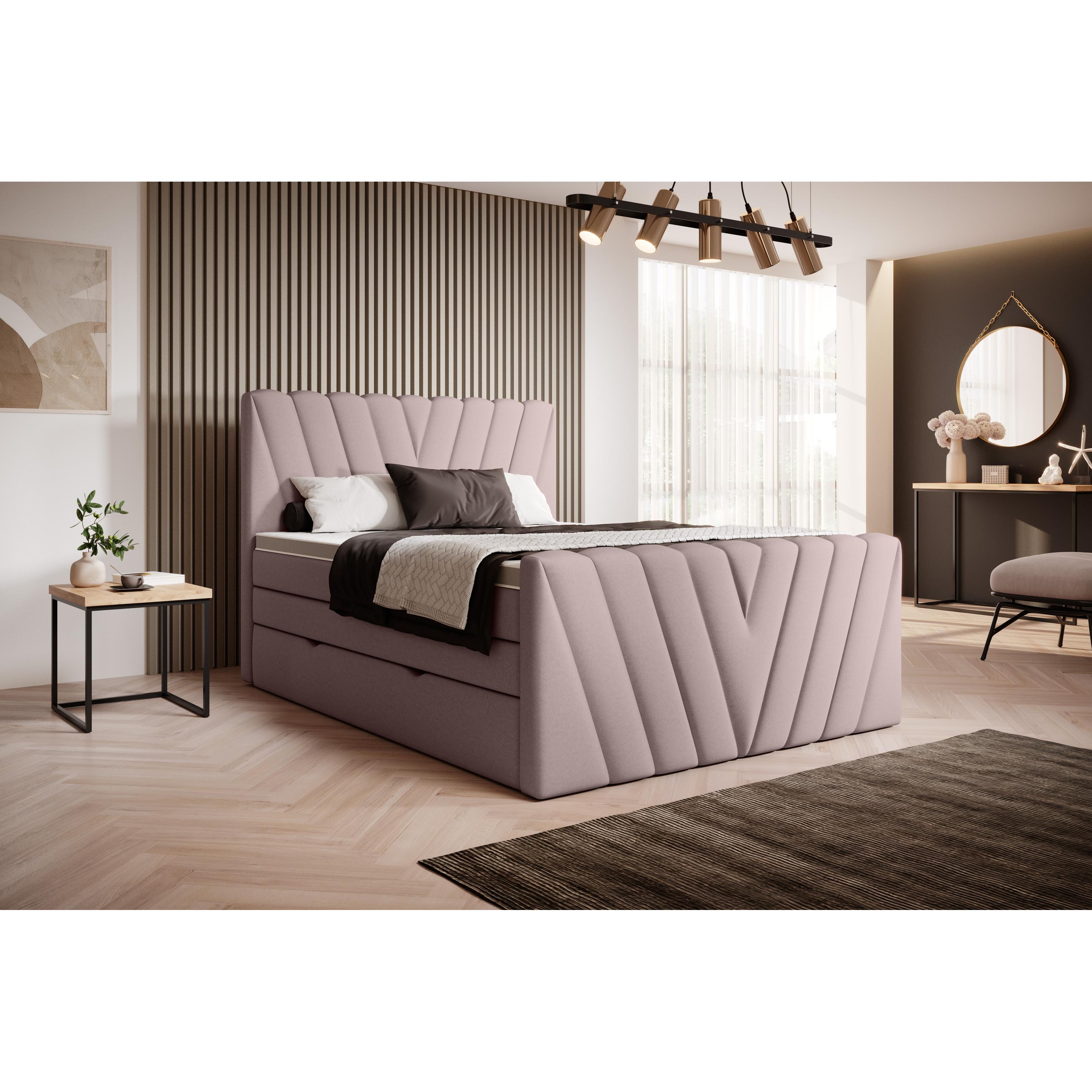 ELTAP, Bett, Candice mit Stauraum (140 x 200 cm)