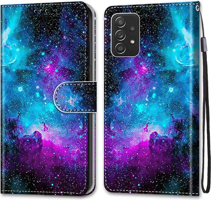 Actual product image Cover-Discount Galaxy A53 5G - leather cover chrysanthemum