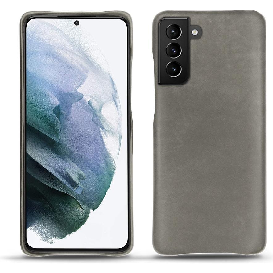 Noreve Lederschutzhülle (Samsung Galaxy S21+), Smartphone Hülle, Grau