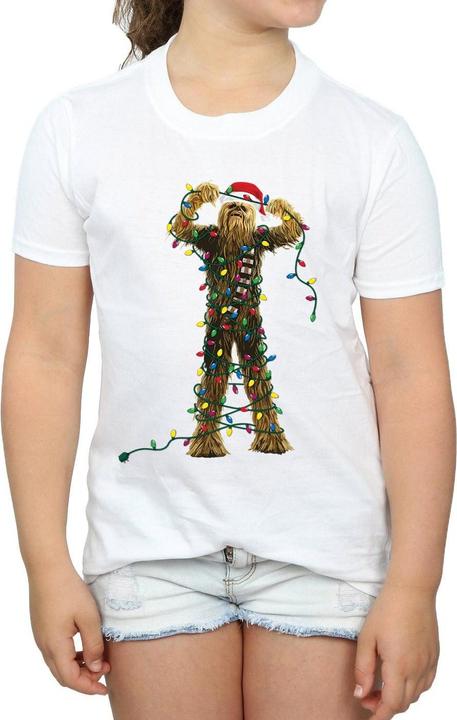 Immagine prodotto Star Wars Chewbacca Christmas Lights Maglietta Ragazze (116)