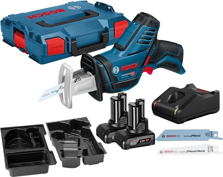 Produktbild Bosch Hausgeräte Akku-Säbelsäge GSA 12V-14 / 2x 4,0 Ah Akku + Ladegerät in L