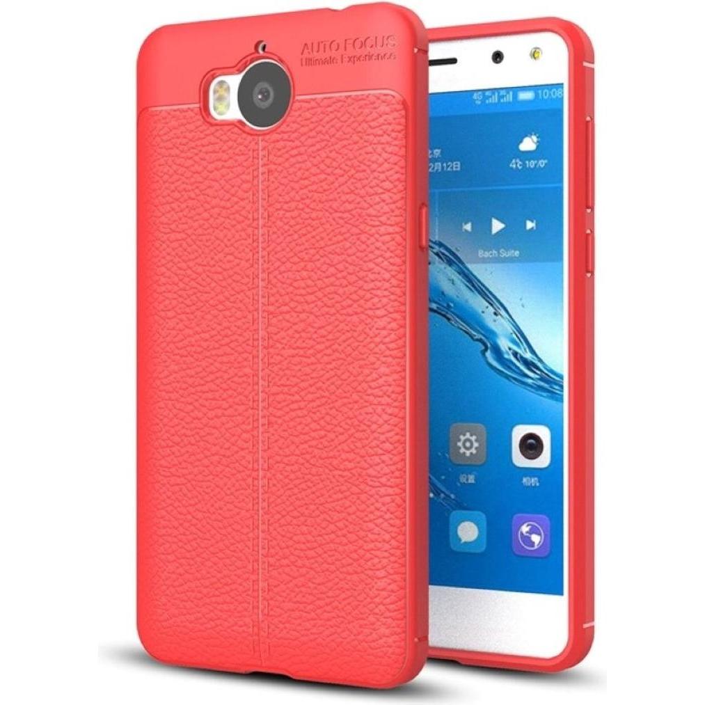 König Design Huawei Y5 2017 Hülle Case Handy Cover Schutz Tasche Schutzhülle Bumper Etuis Rot (Huawei Y5 (2017)), Smartp...