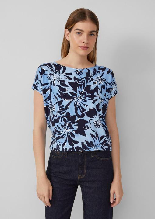 Produktbild S.Oliver T-Shirt Fliessendes Jersey-Shirt mit überschnittenen Schultern (38)